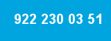 922 230 03 51
